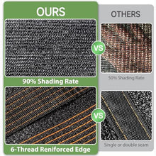 LJTGFHP 90% Shade Cloth for Garden- 19 x 33 FT Breathable Mesh Tarp for Vegetables & Plants, Outdoor Patio Sun Shade with Grommets - Chicken Coop, Dog Kennel Cover