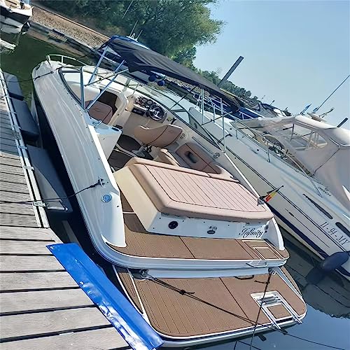 Valman EVA Faux Teak Decking Floor Mat for 2004 Rinker 232 Swim Platform - Multiple Color Options