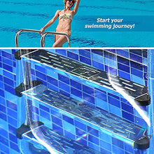 Etsuosy Pool Ladder, 304 Stainless Steel, Silver, 3-Step Inground Pool Handrail with 250 lbs Weight Capacity