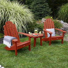 Highwood AD-KITCLAS5-RED The Adirondack Collection Westport 3pc Set with Side Table, Rustic Red