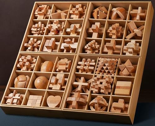 WYDYSLA Lu Ban Kongming Puzzle Set 36 Pieces Gift Box