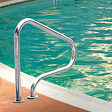 Handrail Pool Safety Handrail, 304 Stainless Steel Pool Railing, Swimming Pool Hand Rail with 4ft Blue Grip Cover, Complete Mounting Accessories