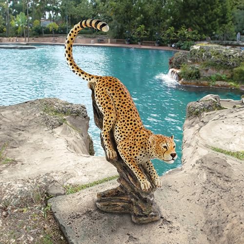 Design Toscano Stalking The Savannah Cheetah Statue Full Color