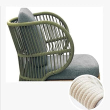 NEKCOCO Lounge Chair Outdoor Wicker Sofa Patio Terrace Garden Balcony Rattan Chair Leisure Sunscreen Waterproof Furniture