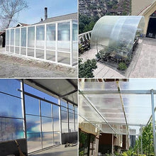 Polycarbonate Sheets All-Weather Outdoor Greenhouse Covering, Plastic Roofing Sheets Rainproof Insulation Protection(1x952m)
