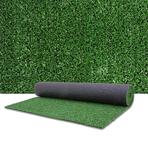 WarmShe Synthetic Artificial Grass Turf 0.4" Green 6FTx76FT Indoor Outdoor Rug