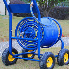 ZCBYBT Garden Hose Reel Cart Kit Car Wash Cleaning Water Pipe Storage Rack With3/4''Hose for Lawns, Terraces and Farms,50m