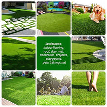 Petgrow Realistic Artificial Grass Turf 10FTx25FT Synthetic Lawn Mat