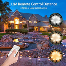 Led Decking Lights with Remote Control, 0.8W LED Deck Lights ?42MM, Warm White Deck Lighting Waterproof IP67,12V Low Voltage Plinth Lights for Terrace,Patio,Path,Wall,Garden,Decoration,10pcs (10pcs )