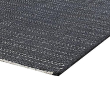 Benzara Handwoven Indoor Outdoor Area Rug 8 x 10 Charcoal Gray