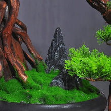 QWERAXZG Pine Bonsai Sales Office Hotel Landscape Green Plant Fake Tree Landscaping Pieces