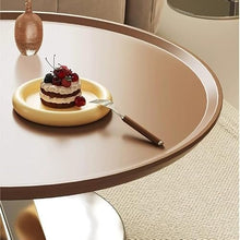 Chicken Couch End Table Round Coffee Table Balcony Stainless Steel Living Room Home Simple Coffee Table Modern Simple Side Table Corner Tables for Living Room(Side Table 50cm)