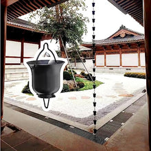 WKNHHL Rain Chain, Temple for Eaves Drainage, Aluminium, Decorative to Replace Gutter Downspouts,260cm (8.5ft)