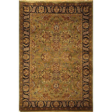 Safavieh Dynasty Collection Hand-Knotted Traditional Oriental Area Rug 6' x 9' Green/Black