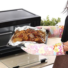 UOHLCX HBJWOV Heat Resistant Silicone Gloves Oven Mitts With Cotton Lining Non-Slip Cooking Grill Glove