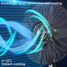 GAZOGJ Misting Fans for Outside, Industrial Pedestal Fan, Cooling Misters Features, 3-Speed/42L Water Tank, One-Touch Shaking Head, 4 Wheels, for Industrial, Commercial, Re