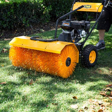 Stark USA 31-Inch Walk-Behind Power Sweeper, 7.0HP Gas-Powered Rotary Brush Broom, Outdoor Sweeping Machine for Driveways, Sidewalks, Leaves, Dirt, Debris & Gravel