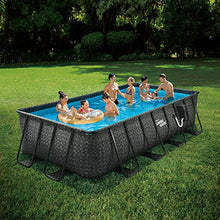 Summer Waves 16-Foot Rectangular Swimming Pool Gray