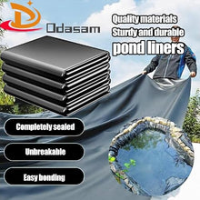 LWJQRSP Heavy Duty Black Pond Liner 8x16m with Underlay Sealing Film for Swimming Ponds Fountains Water Gardens and Waterfalls