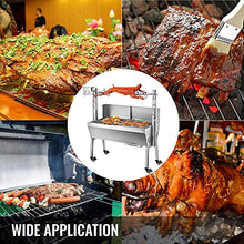 MNSSRN Automatic Suckling Pig Barbecue Grill, Stainless Steel Charcoal Roast Leg of Lamb Stove Barbecue Machine Barbecue Toast Roast Pig Motor Windshield