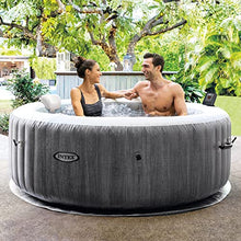 Intex PureSpa Plus Greywood Inflatable Hot Tub with LED Lights Multicolor