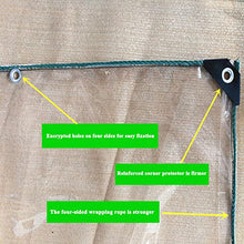 Clear Tarps Heavy Duty Waterproof PVC Transparent Tarpaulin Clear Vinyl, with Metal Grommets,for Greenhouse Plant Cover,0.3mm Clear Awning, for Covering Garden Plant Camping Supplies(Custom Size)