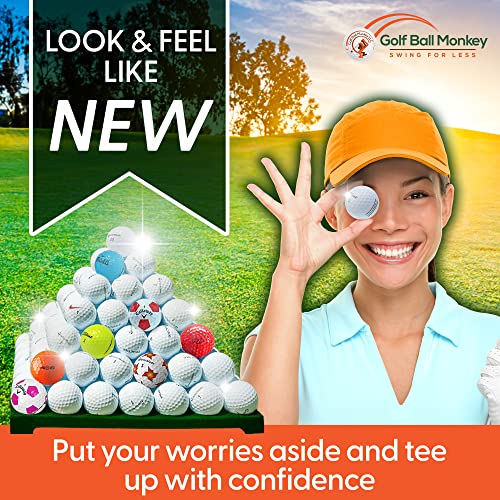 Golf Ball Monkey Recycled Pro V1x White Golf Balls 100 Pack - 5A / Mint