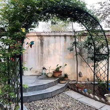 GAMAK Garden Arch Trellis Heavy Duty for Climbing Plants, Backdrop Arch Stand with Base, Garden Arbor for Various Climbing Plant Outdoor Garden Lawn Backyard (Color : Black, Size : 240 * 40 * 250cm)