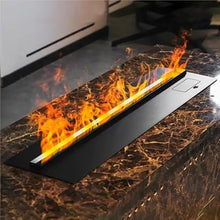 YP YuanPei 3D Embedded Simulated Flame Fireplace with Touch Screen, Suitable for TV Cabinet Decoration and Appreciation(2400mm)