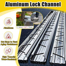 RENLXFI PVC Coated Wire and U-Channel with Seal Tight Screws & Connector, Greenhouse Track and Wiggle Wire for Poly Film Shade Cloth Attachment, Reusable(40 Set)