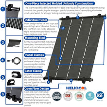 Fenix Pool Solar Heliocol Solar Pool Heater DIY Kit Black