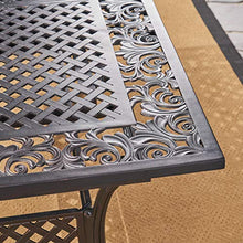 Christopher Knight Home Outdoor Expandable Patio Dining Table, 64"-81", Cast Aluminum, Shiny Copper
