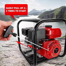 7.5HP Gasoline Engine Water Pump 2-Inch Agricultural Vegetable Garden Orchard Watering Machine Self-Priming Water Pump(Bare metal)