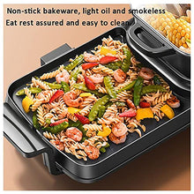 Electric Grill With Hot Pot 2 In 1 Indoor Korean BBQ Grill - Smokeless - 2200W Multifunctional - Ideal For Parties And Gatherings (B)