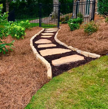 Long Needle Pine Straw Mulch - 2400 Sqft Coverage 2 Set - Premium USA Harvested PineStraw for Landscaping, Weed Control, Moisture Retention & Erosion Control - USA Pinestraw
