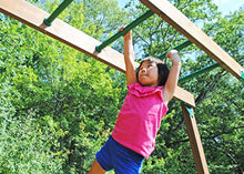 Creative Playthings LTD. Spring Hill Wooden Swing Set with Monkey Bars Yellow