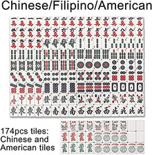 usamjtable 4-Legged Automatic Mahjong Table with 36mm Numbered Tiles Green