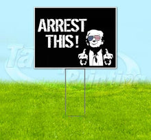 TampaPrinting Trump Arrest Yard Sign 18" x 24" with Metal Step Stake