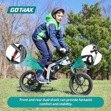 Gotrax Astra Electric Dirt Bike 16" Tires 350W Motor Dual Suspension Black