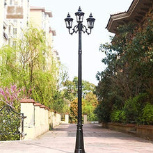 Lights Outdoor 3-Way Victorian Outdoor Garden Patio Path Lighting Post Lamp Lights Villa High Pole Landscape Community Street Light Waterproof Floor Lamp Column Lamp Lantern Lawn Pole Lantern E27 Stad