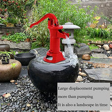 DYK&NX Antique Hand Water Pump, Handle Cast Iron Well Pump, Decorative Pump14.6 x 5.9 x 25.6 inch Pitcher Pump, for Easy Installation Fashion Pitcher Hand Pump for Yard Ponds Garden (Color : Bronze)