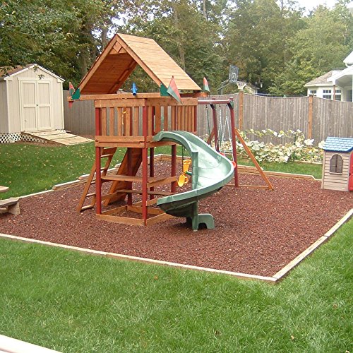 KIDWISE Playground Rubber Mulch 75 Cu.Ft. Green