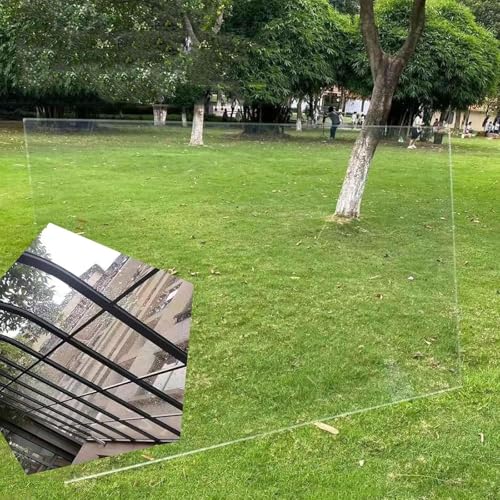 Plastic UV-Resistant Greenhouse Canopy Transparent Polycarbonate Board, Insulating Sunshade Board, Outdoor Easy-to-Cut Covering Board(3mm,0.8x20m/2.62x65.6ft)