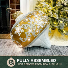 Fraser Hill Farm 28.75-in. Prelit Vintage Ornament Statue with LED Lights, 3D Light up Resin Decoration for Indoor or Outdoor Display, Christmas Decor for Living Room, Yard, Porch