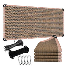 ZGLCQSGY Shade Fabric Sun Shade Cloth Privacy Screen with Grommets for Patio Garden Pergola Cover Canopy 42x47 FT, Brown