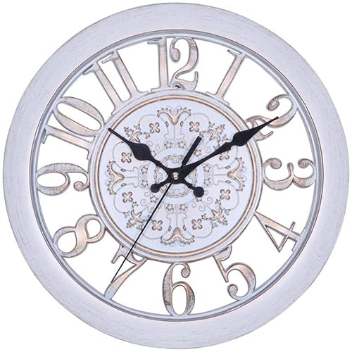 Clock Garden Clocks Outdoor Waterproof Indoor Outdoor Decoration Outside Clock Outdoor Wall Clock Plastic 28Cm Multicolo