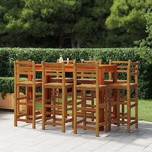 DYRJDJWIDHW Dining Chair Dining Room Chairs sillas de comedor Outdoor chairBar Stools 8 pcs Solid Wood AcaciaSuitable for Gardens, courtyards
