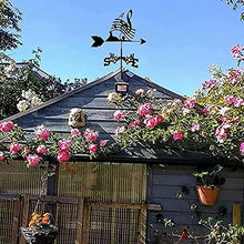 Weathervane Metal Weather Vane Wind Direction Measuring Instrument Roof Installation Weather Vane Farm Scene Garden Art Deco Accessories (Musical Note)