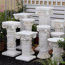 LIAN16PENG Roman Pillars Decor Roman Pillar Statues Oxidized Magnesium Pedestal Stand Greek Column for Home Garden Yard Patio Decor Garden Plinth