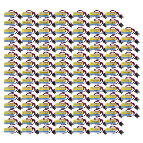 SJEFDVDFFGS [100-Pack] ER17330V/3.6V Lithium Battery,A6BAT Battery MR-BAT ER17330V/3.6V for PLC Machine